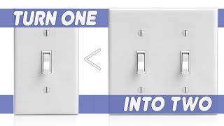 How to Add an Extra Light Switch In a One Switch Location how to replace a receptacle box [upl. by Illek181]