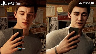 Marvels SpiderMan Remastered  PS4 vs PS5 Comparison [upl. by Nodyarb]