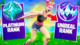 I Reached Fortnites UNREAL Rank in 1 DAY Speed Run [upl. by Edurtreg]