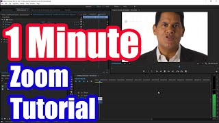 How to Zoom in Adobe Premiere Pro CC Fast Tutorial [upl. by Hadias]