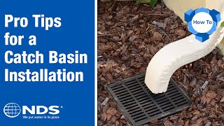 How to Install a Catch Basin  NDS Yard Drainage Systems [upl. by Anni245]