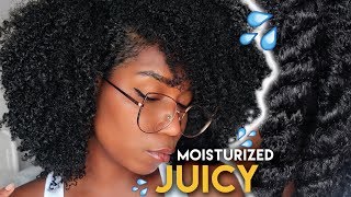 Moisturizing Natural Hair DETAILED  My Simple Routine  Type 4 Natural Hair [upl. by Mehalek]