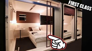 Luxury FIRST CLASS Capsule Hotel for FEMALE👩🛌 Fukuoka Japan🇯🇵 カプセルホテル 福岡 ファーストキャビン [upl. by Abeu849]