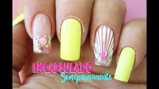 Clase 27 Encapsulado en Semipermanente ♥ Deko Uñas  Nail art [upl. by Nosremaj]