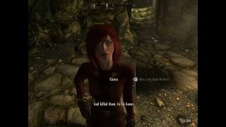 Skyrim  Female Cicero Lana voice acting preview [upl. by Enoved]