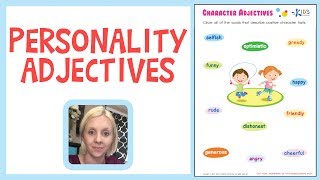 Personality Adjectives  Building Vocabulary  3rd Grade [upl. by Xer]