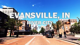 Evansville Indiana  Driving Tour 4K [upl. by Aerdnua791]