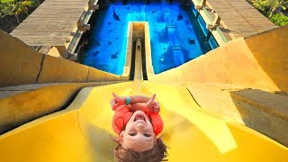 Amelia and Avelina water park fun and a crazy family adventure  Compilation Tuesday [upl. by Amorita325]