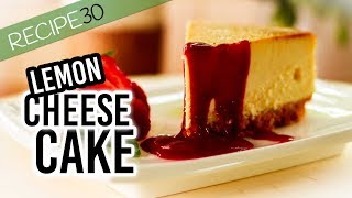 Baked Lemon Mascarpone Cheese Cake [upl. by Friedrich232]