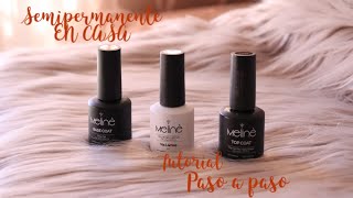 COMO HACER ESMALTE SEMI PERMANENTE  TUTORIAL PARA PRINCIPIANTES PASO A PASO [upl. by Nanyt]