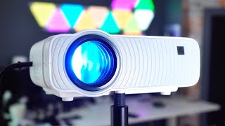 BOMAKER Portable Mini Projector Review  Bluetooth amp WiFi [upl. by Nuawed]