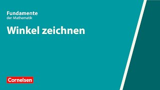 Winkel zeichnen  Fundamente der Mathematik  Erklärvideo [upl. by Etz]