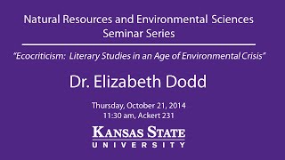 Ecocriticism Literary Studies in an Age of Environmental Crisis  NRES Seminar Series [upl. by Adnolat336]