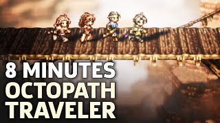 8 Minutes Of Octopath Traveler Gameplay [upl. by Anawad115]