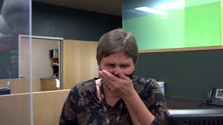 Bank teller sobs when Secret Santa surprises her with cash and a new car [upl. by Baily]