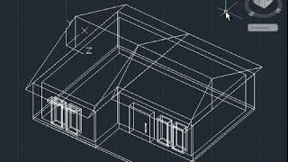 AutoCAD 3D House Modeling Tutorial Beginner Basic [upl. by Whitnell]