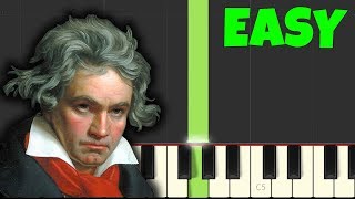 HOW TO PLAY Für Elise for Beginners Easy Piano Tutorial Synthesia [upl. by Esiom40]