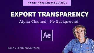 After Effects Export with Transparent Background Alpha Channel [upl. by Aneele57]