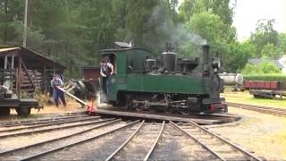 Ohsabanan museum railroad 15 km through the forest Sweden 2013 [upl. by Iver27]