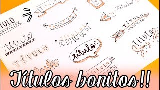 40 TÍTULOS BONITOS ✄ Barbs Arenas Art [upl. by Nealah682]