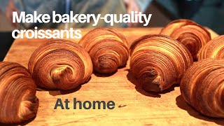 Make bakeryquality croissants at home using plain flour [upl. by Ayrotal308]