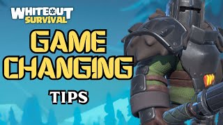 10 GAME CHANGING tips to Whiteout Survival [upl. by Assirek]