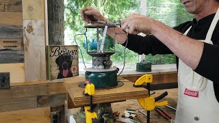 How to Rebuild a Coleman Double Mantle Lantern Part I Disassembly [upl. by Croydon]