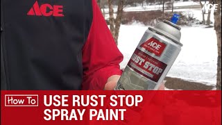 How To Use Rust Stop Spray  Ace Hardware [upl. by Haley]