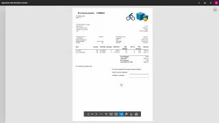 Printing a Proforma Invoice  Microsoft Dynamics 365 Business Central [upl. by Thibaut]