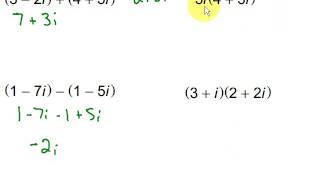 Operations With Complex Numbers [upl. by Erej]