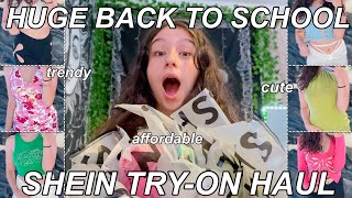 HUGE TRENDY BACK TO SCHOOL SHEIN TRYON HAUL 2021 [upl. by Ellingston]