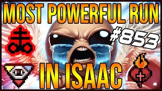 THE MOST POWERFUL RUN IN ISAAC  The Binding Of Isaac Afterbirth 853 [upl. by Heidi26]