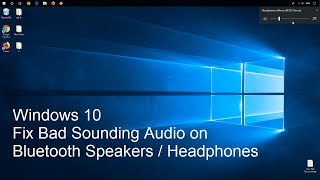 Windows 10 Bluetooth Bad Sounding Audio Fix [upl. by Bakeman]