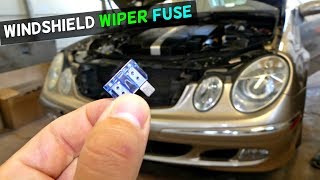 MERCEDES W211 WINDSHIELD WIPER FUSE REPLACEMENT LOCATION [upl. by Imotas752]