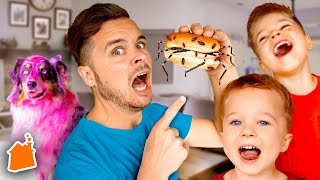 Funny April Fools Sneaky Jokes for Kids Parents Vs Kids [upl. by Bremen]