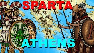 Athens vs Sparta Peloponnesian War explained in 6 minutes [upl. by Barden462]