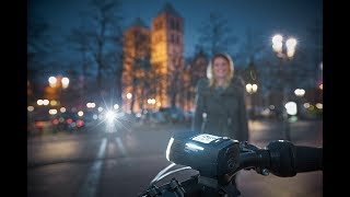 The battery front light LS 760 IGO VISION – the innovative bike light [upl. by Adrell468]