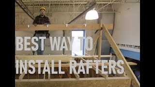 How to Install a Ridge Board amp Rafters  Roof Framing Part 4 [upl. by Colvin]