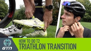 Bike To Run Triathlon Transition For Beginners  How To Do A T2 Transition [upl. by Nosretep]