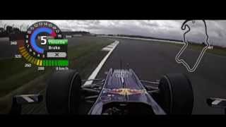 F1 2009 British GP Sebastian Vettel Onboard Pole Lap FOM HDwmv [upl. by Bellina]