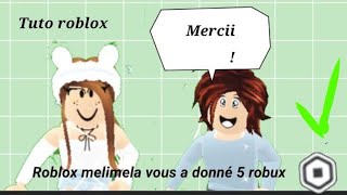 Comment donner des robux à quelquun  Tuto roblox 20222023 [upl. by Ycnalc592]