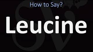 How to Pronounce Leucine CORRECTLY [upl. by Pascoe]