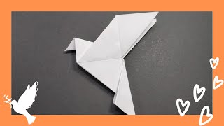 🕊️Como hacer la PALOMA DE LA PAZ Origami❤️🕊️ [upl. by Akilat]