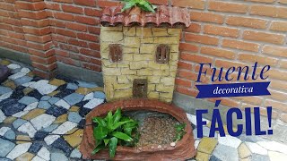 Fuentes de agua pequeñas para jardin facil de hacer [upl. by Leggat302]