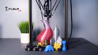 FLSUN Q5  Delta 3D Printer  Unbox amp Setup [upl. by Margie268]