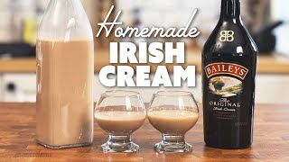 Homemade Irish Cream  BAILEYS RECIPE [upl. by Kcirdehs506]