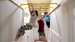 DIY Hallway Monkey Bars [upl. by Reivaxe]