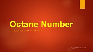 Octane Number [upl. by Gosser]