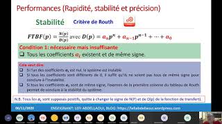 Stabilité et précision des systèmes asservis [upl. by Nytsirk]