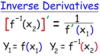 Derivatives of Inverse Functions  Calculus [upl. by Schapira]